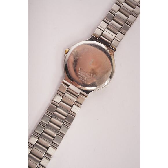 Yves Saint Laurent Blue Dial Two Tone Quartz Watch - Picture 4 of 5